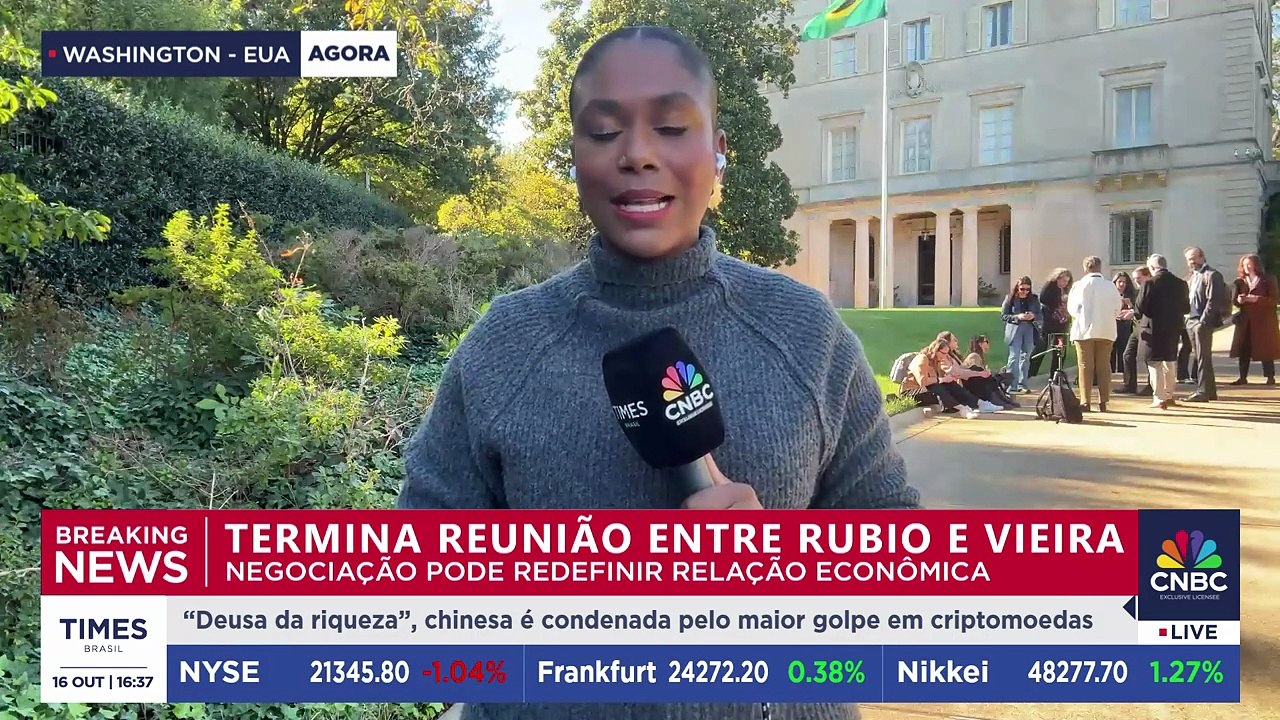 Termina reunião entre Marco Rubio e Mauro Vieira nos EUA | BREAKING NEWS