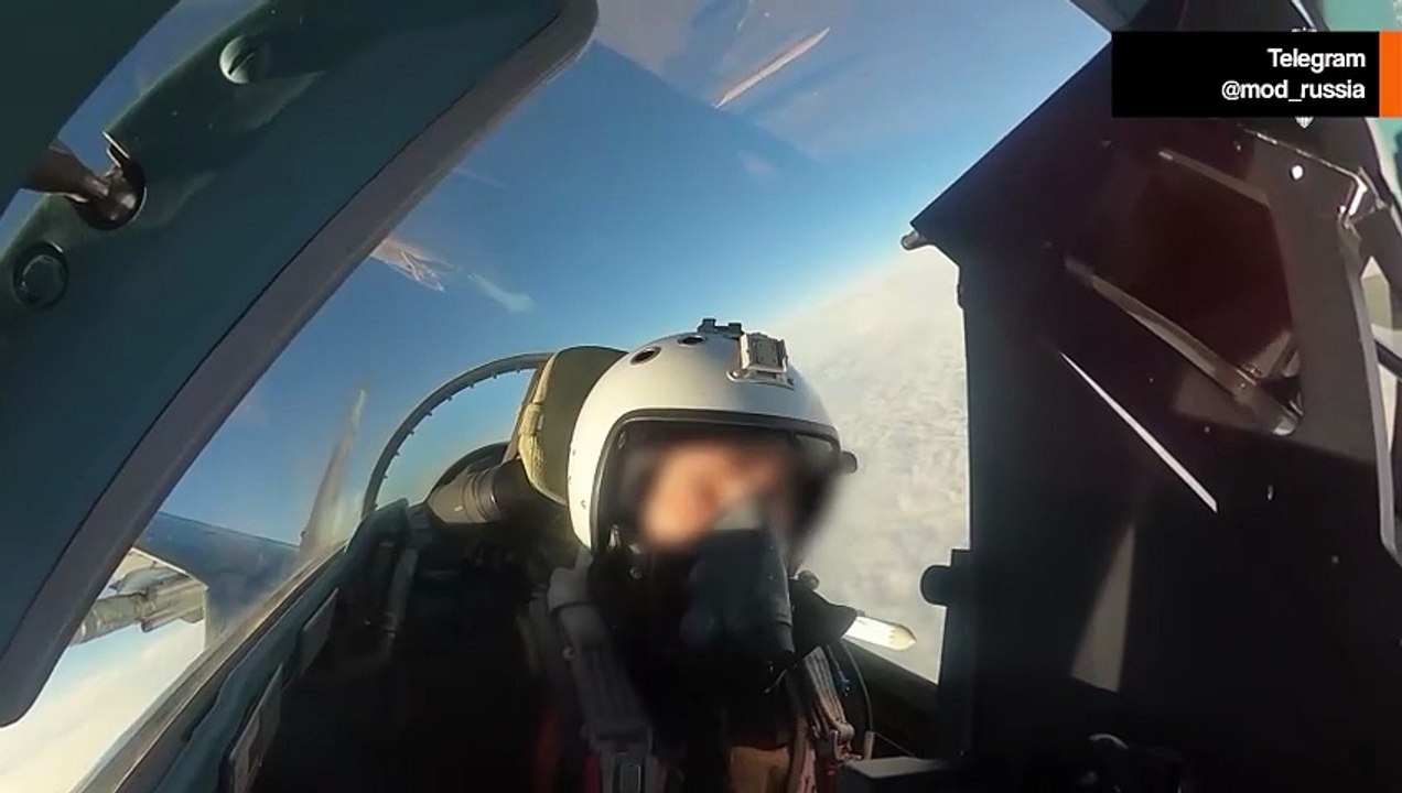 動画：Su-35S戦闘機、ロシア侵攻部隊を支援する夜間パトロールを実施