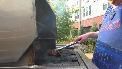 Tank Cooks Grilled Skirt Steak with Chimichurri Sauce