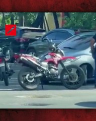 Otro ángulo del tiroteo en la sede central de la UASD