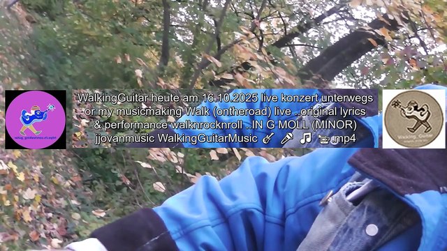 WalkingGuitar heute am 16.10.2025 live konzert unterwegs or my musicmaking Walk (ontheroad)