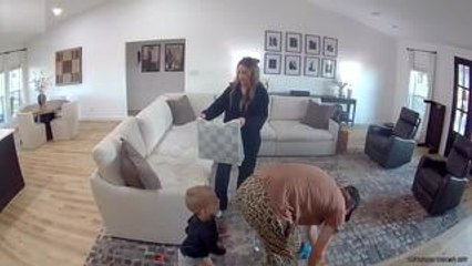 Son Hits Father in Groin When He Bends to Pick Up Item on Floor