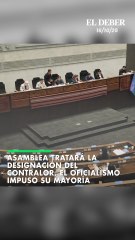 Asamblea tratará la designación del Contralor, el oficialismo impuso su mayoría