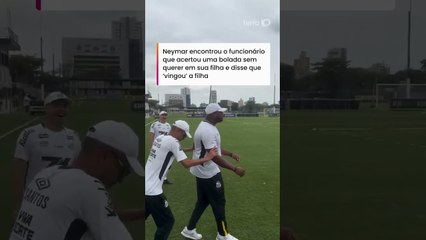 Neymar 'se vinga' de segurança que acertou bolada em Mavie #shorts