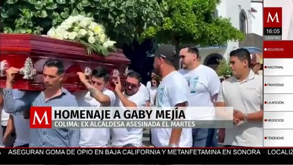 Despiden con homenajes a Gaby Mejía, exalcaldesa de Cuauhtémoc asesinada en Colima