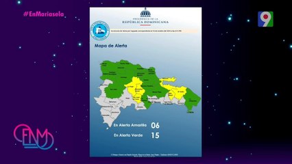 Seis las provincias en alerta amarilla por vaguada | ENM