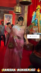 Bollywood Actress Tanisha at Durga Pooja 🔥❤️🌹