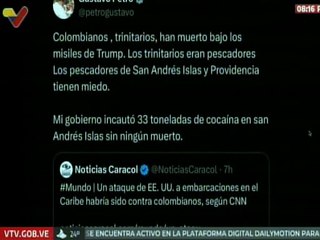 Presidente Petro repudia ataques a embarcaciones en el mar Caribe por parte de EE. UU.