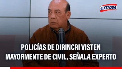 Policía mató a Eduardo Ruiz: Agentes de Dirincri mayormente visten de civil, señala exjefe DINI
