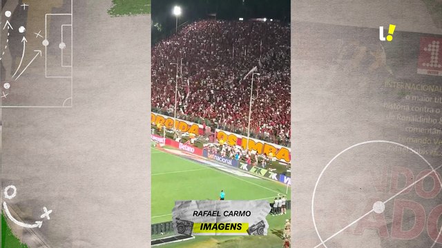 Confusão na torcida organizada do Vitória durante o Ba-Vi