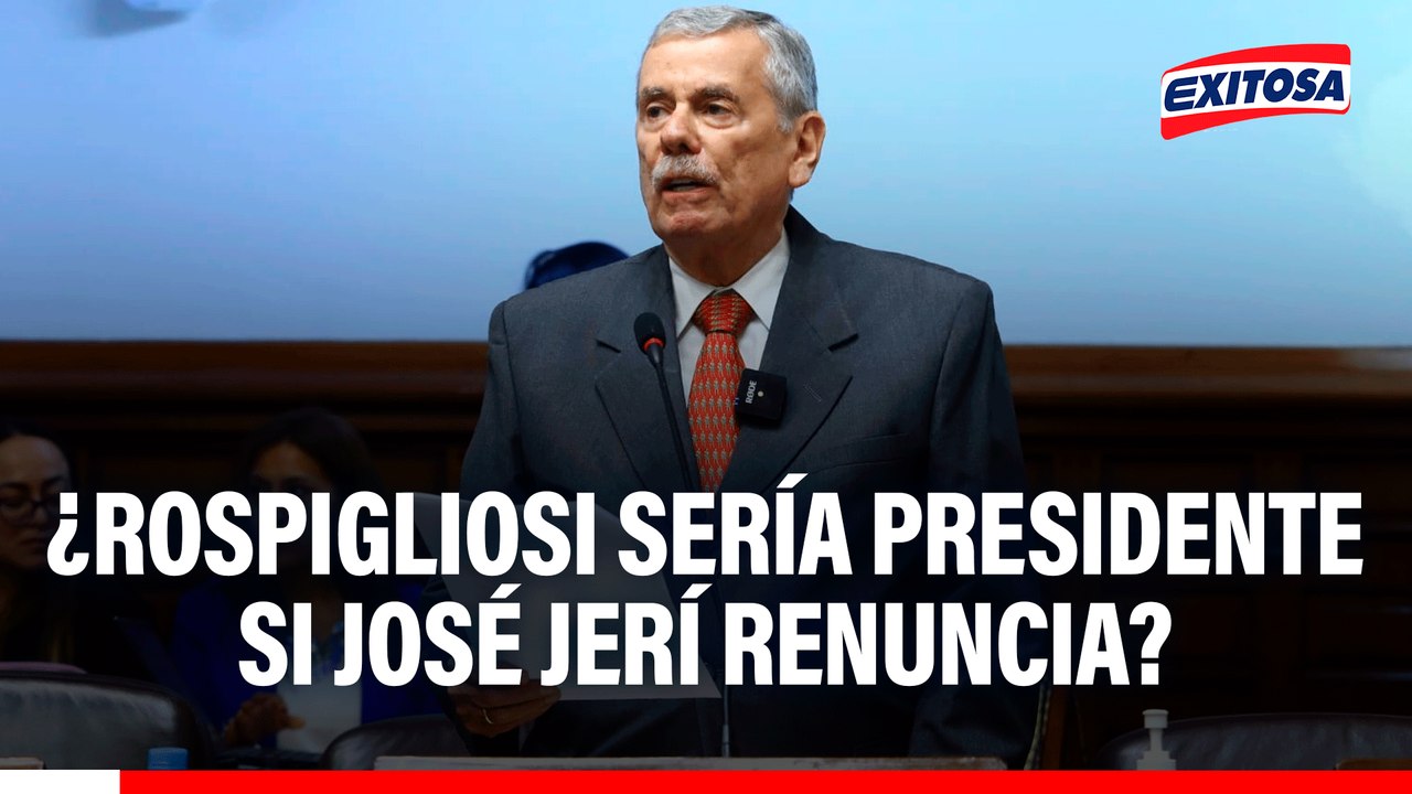 ¿Fernando Rospigliosi asumiría como presidente si José Jerí renuncia?