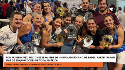 Por primera vez, Misiones será sede de un Panamericano de Padel