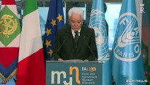 Fao, Mattarella: inaccettabili carestie e sperequazioni su cibo