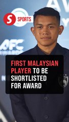 Arif Aiman misses out on AFC Player of the Year but makes history for Malaysia