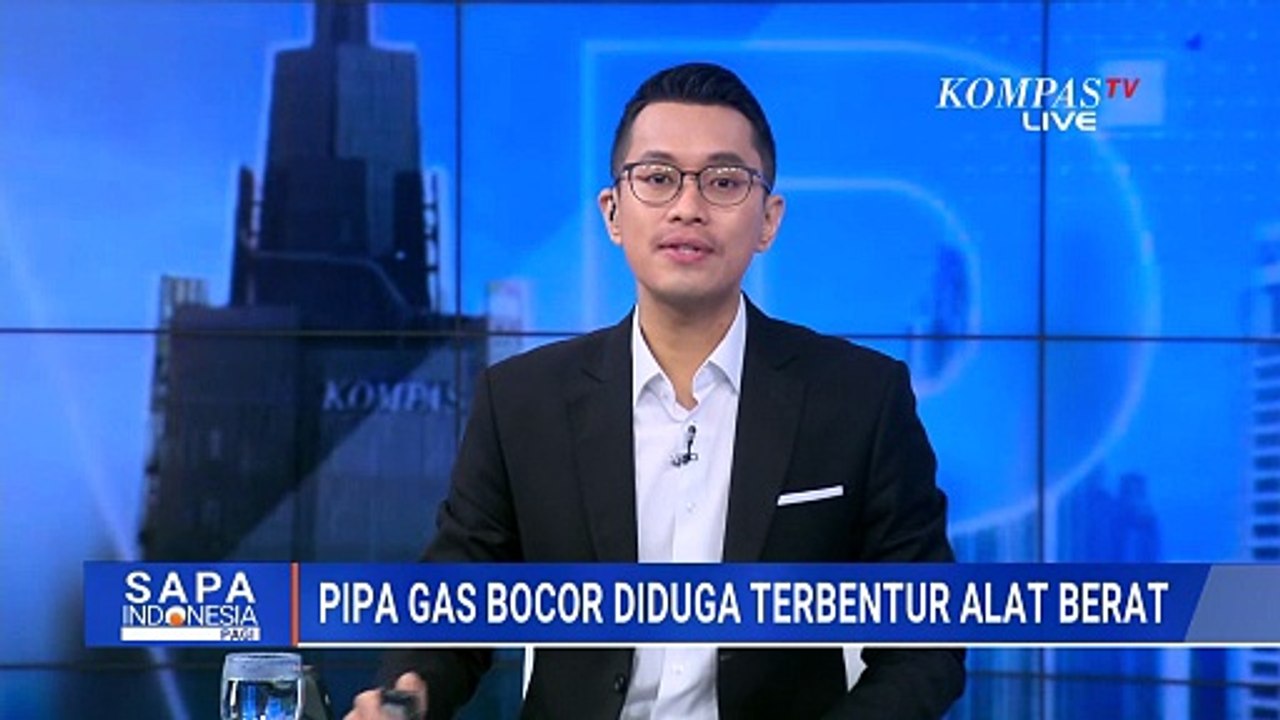 Bikin Geger! Pipa Gas di Bekasi Bocor Diduga Terbentur Alat Berat |SAPA PAGI