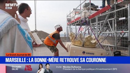 Marseille: la Bonne-Mère va retrouver sa couronne dorée restaurée