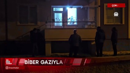 Çorum’da arkadaşını kılıçla rehin alan kişi gözaltına alındı