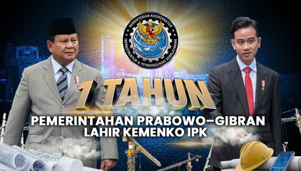 1 Tahun Pemerintahan Prabowo-Gibran, Lahir Kemenko IPK