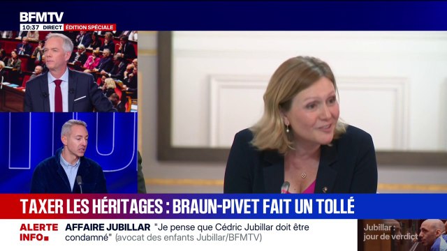 Taxation de l'héritage: Madame Braun-Pivet fait ça en service commandé pour qu'on ne parle pas de la réalité de ce budget , estime Ian Brossat (PCF)