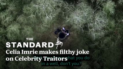 Celia Imrie makes filthy joke on Celebrity Traitors after fart disrupted filming