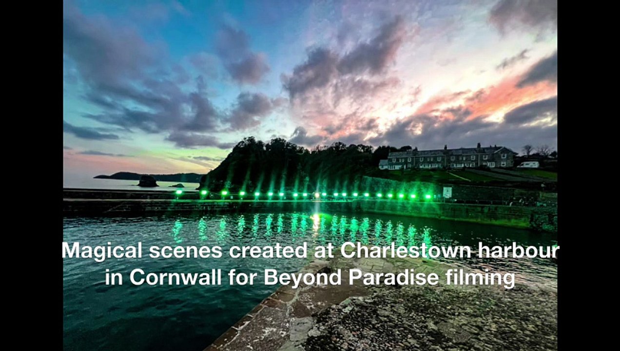 Magical scenes created at Charlestown harbour in Cornwall for Beyond Paradise filming