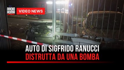 Auto di Sigfrido Ranucci distrutta da una bomba