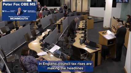 Peter Fox speaks out on council tax