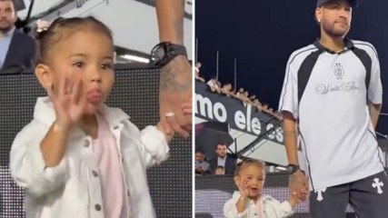 La figlia di Neymar è dolcissima: guardate come imita l'esultanza del papà!