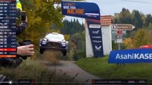 WRC CER 2025 SS5 Munster Big Jump Suspension Hit Bank Suspension Failure