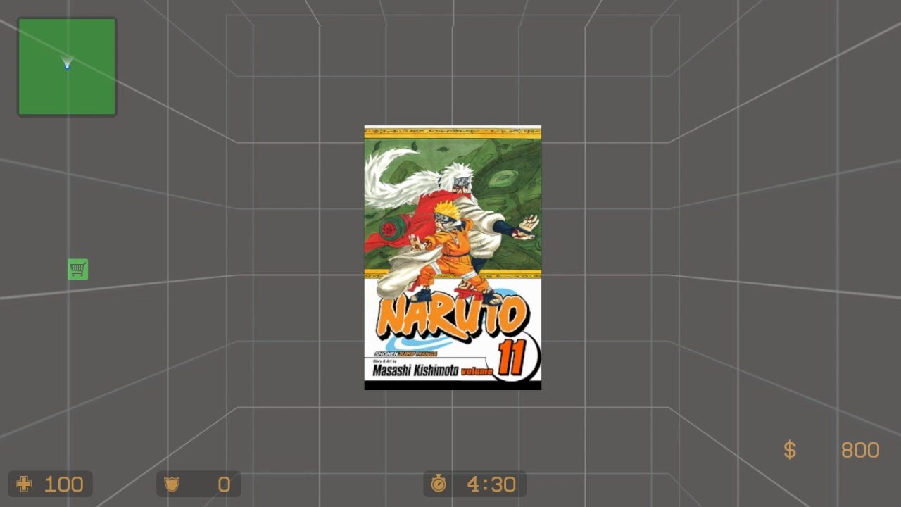 NARUTO Volume 11 Cover Art spray mod | Counter-Strike: Source