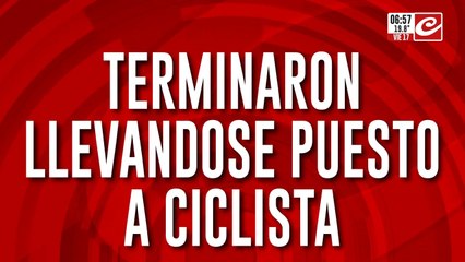 Agentes de tránsito motorizados embistieron a ciclista y lo dejaron gravemente herido
