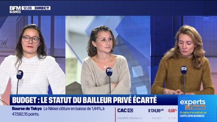 Les Experts de l'immo : Budget, le statut de bailleur privé écarté - 17/10