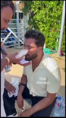 إصابة معتصم النهار أثناء التصوير