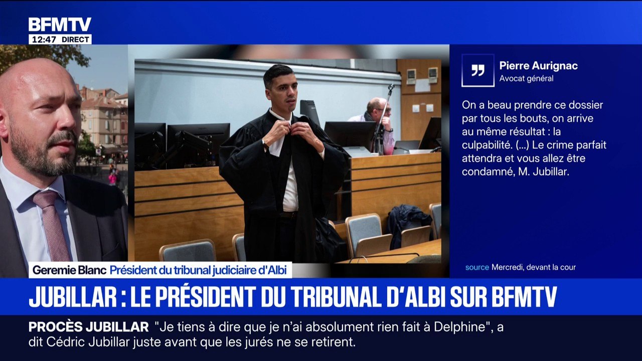 "Les six jurés et les trois magistrats sont à égalité": Geremie Blanc, président du tribunal d'Albi, où se déroule le procès Jubillar, explique les modalités des délibérations