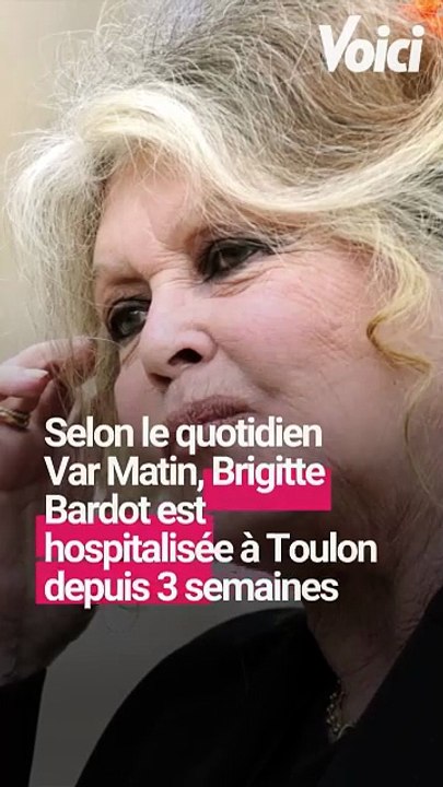 ⚠️ Brigitte Bardot hospitalisée à Toulon : inquiétude autour de l’icône française À 91 ans, Brigitte Bardot traverse une épreuve de santé délicate. Selon Var Matin, la légende du cinéma a dû quitter sa demeure de La Madrague pour être hospitalisée depuis