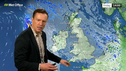 Met Office Friday Afternoon weather forecast 17/10/2025