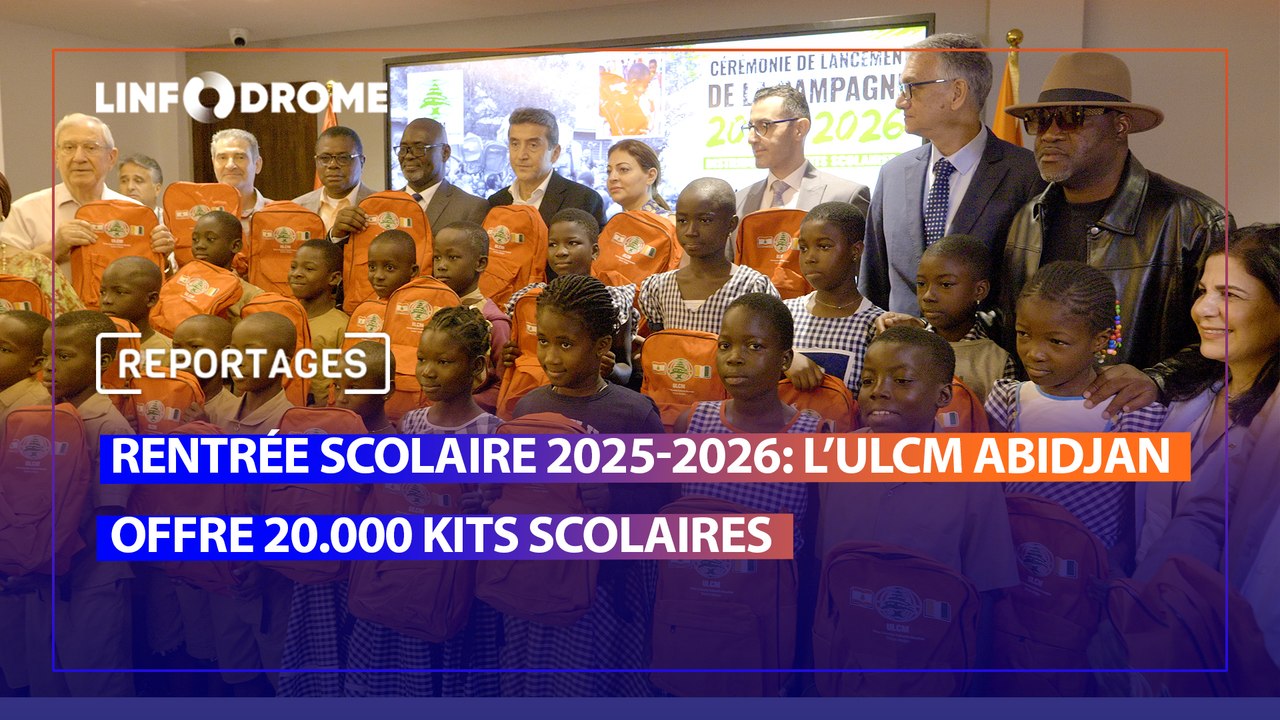 L'ULCM,  Abidjan, a procédé au lancement officiel de sa campagne de distribution de kits scolaires pour l’année académique 2025-2026