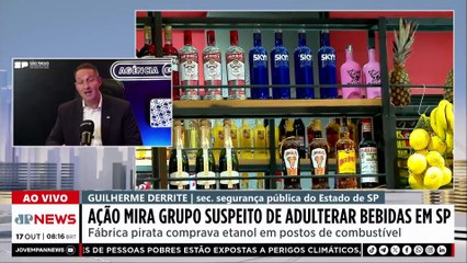 Derrite sobre bebidas adulteradas: “Tenho certeza que não tem participação do crime organizado”
