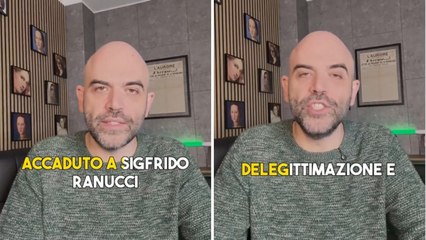 Roberto Saviano: «L'attacco a Sigfrido Ranucci è frutto di anni di delegittimazione, è stato trasformato in un bersaglio pubblico»