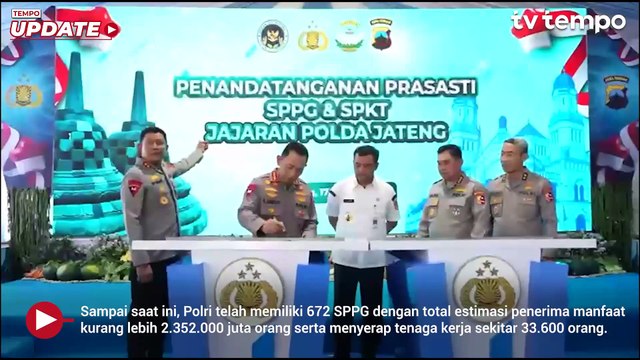 Kapolri Terus Dukung MBG, Resmikan 32 SPPG dan Groundbreaking 27 SPPG Polri di Jateng
