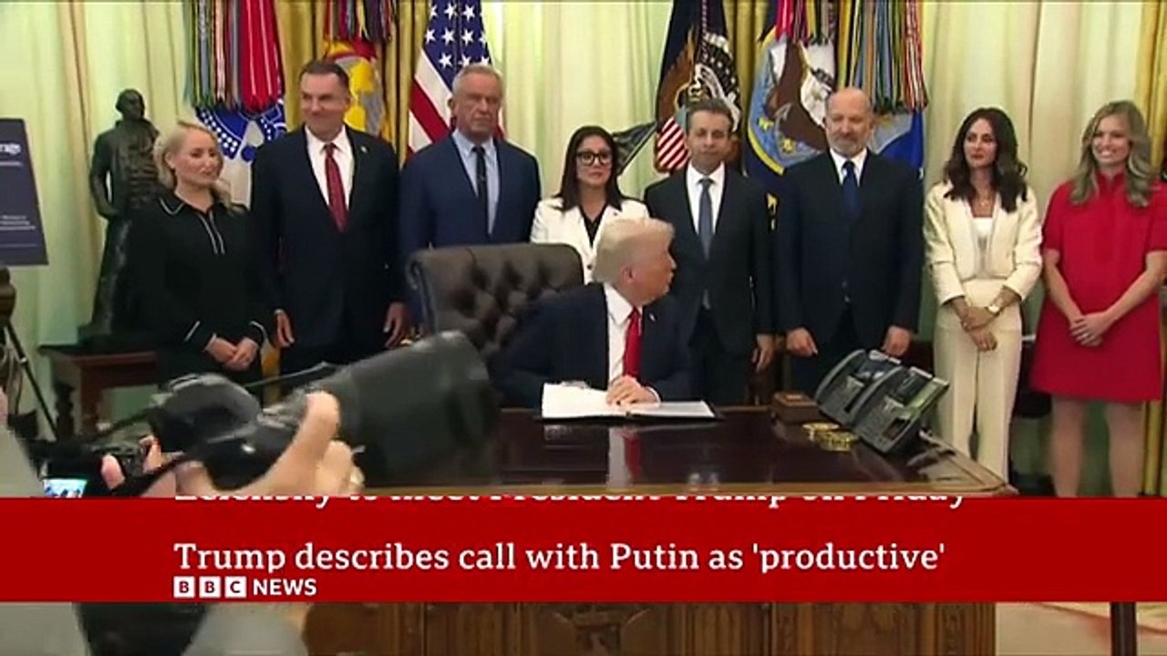 Donald Trump to meet Zelensky after ‘productive’ call with Putin
