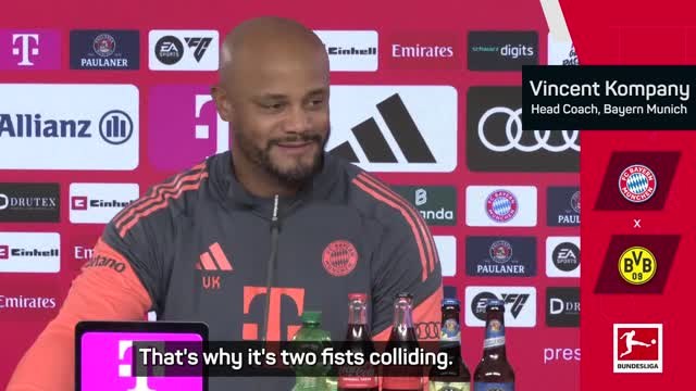 Bayern ready for 'fists colliding' in Der Klassiker - Kompany