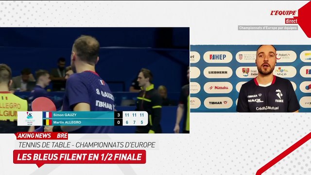 Simon Gauzy : « Heureux de la manière » - Tennis de table