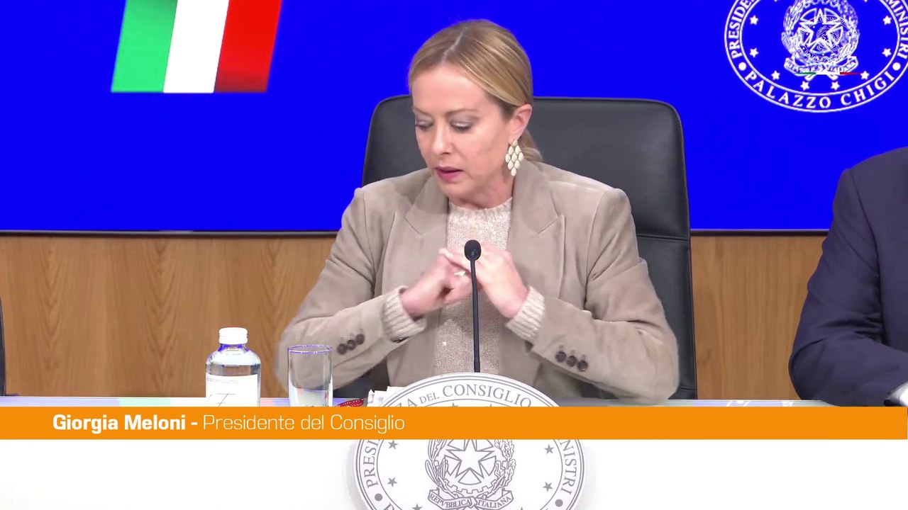 Meloni "Manovra da 18,7 miliardi, la considero seria ed equilibrata"