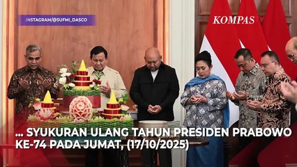 Potret Wapres Gibran, Didit, Titiek, hingga Dasco di Syukuran Ulang Tahun Presiden Prabowo ke-74