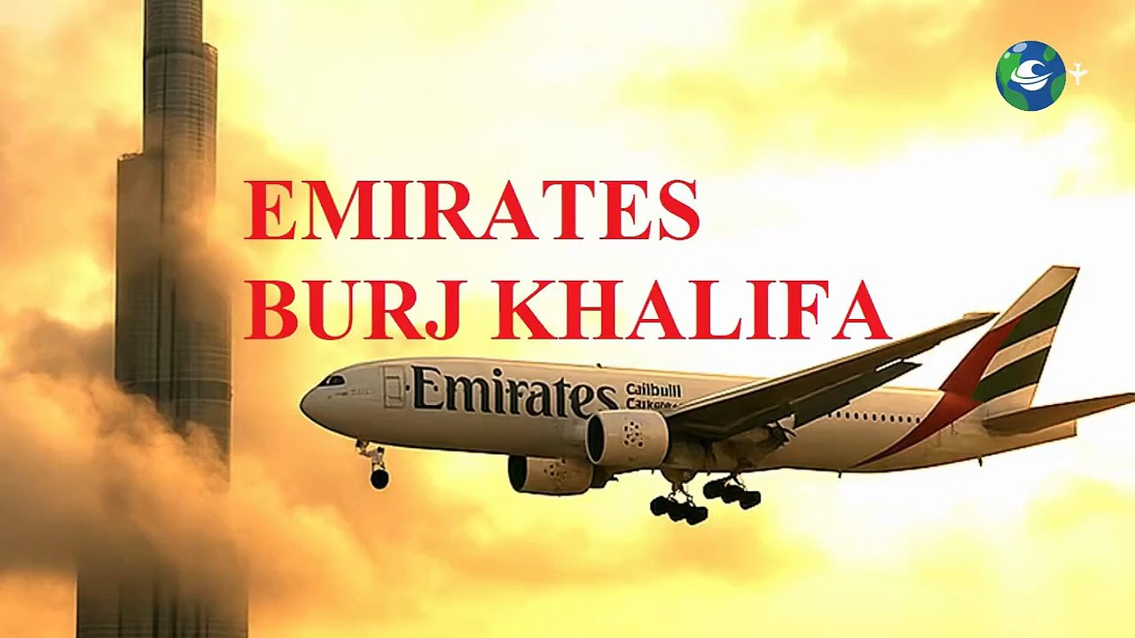 Emirates A380 Soars Near Burj Khalifa ✨