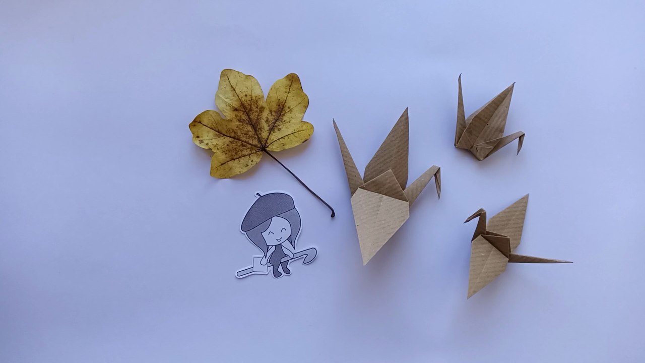 Grue traditionnelle en origami - tutoriel