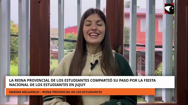 La Reina Provincial de los Estudiantes compartió su paso por la Fiesta Nacional de los Estudiantes e