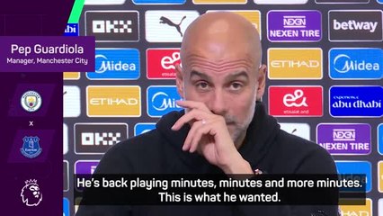 Guardiola glad to see Grealish 'back to business' at Everton