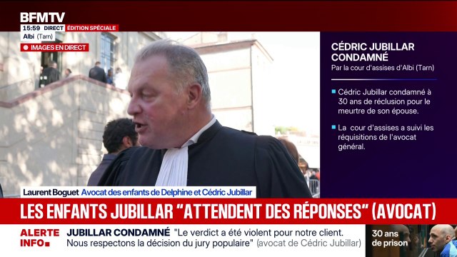 Condamnation de Cédric Jubillar: les enfants attendent des réponses , assure Me Laurent Boguet, avocat des parties civiles